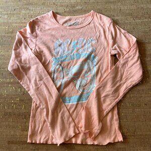 Pink and blue AC/DC long sleeve top #ACDC